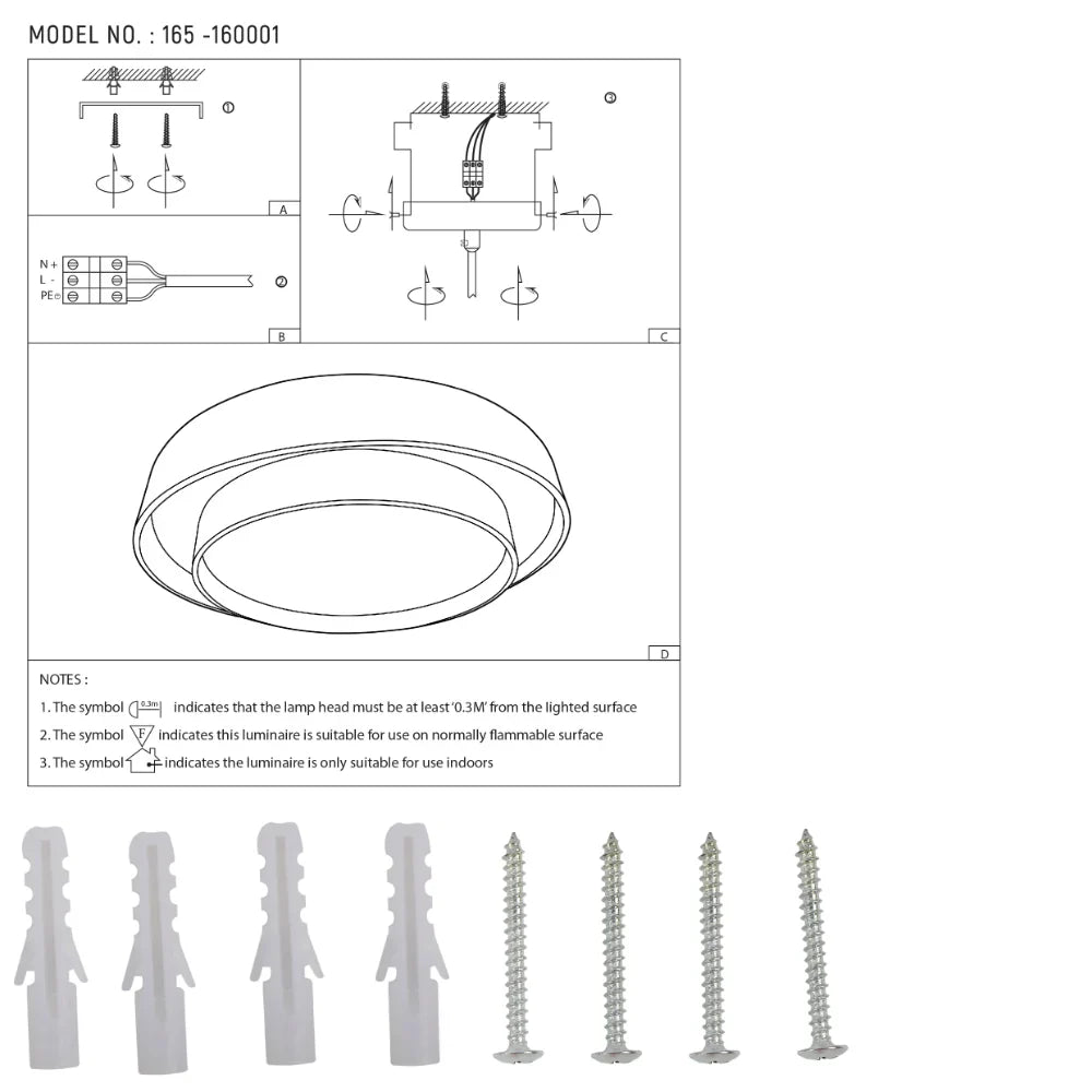Modern Two-Layer LED Flush Mount Ceiling Light with Remote Control, LED Flush Ceiling Light, TEKLED 16