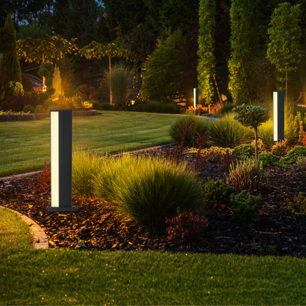Monolith LED Outdoor Pathway Bollard Lawn Light 20W 4000K 2