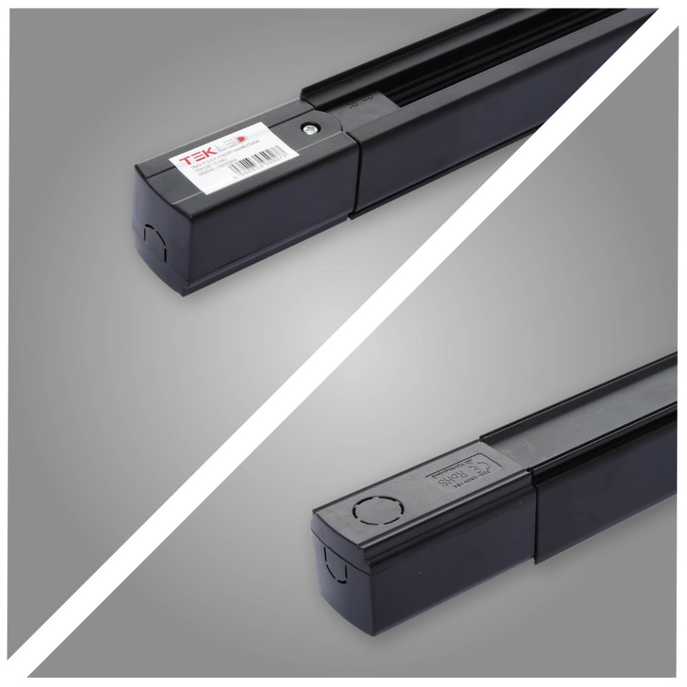 More images for Track for 4 Conductor Tracklight adaptors 1m or 2m Black or White | TEKLED 175-15602