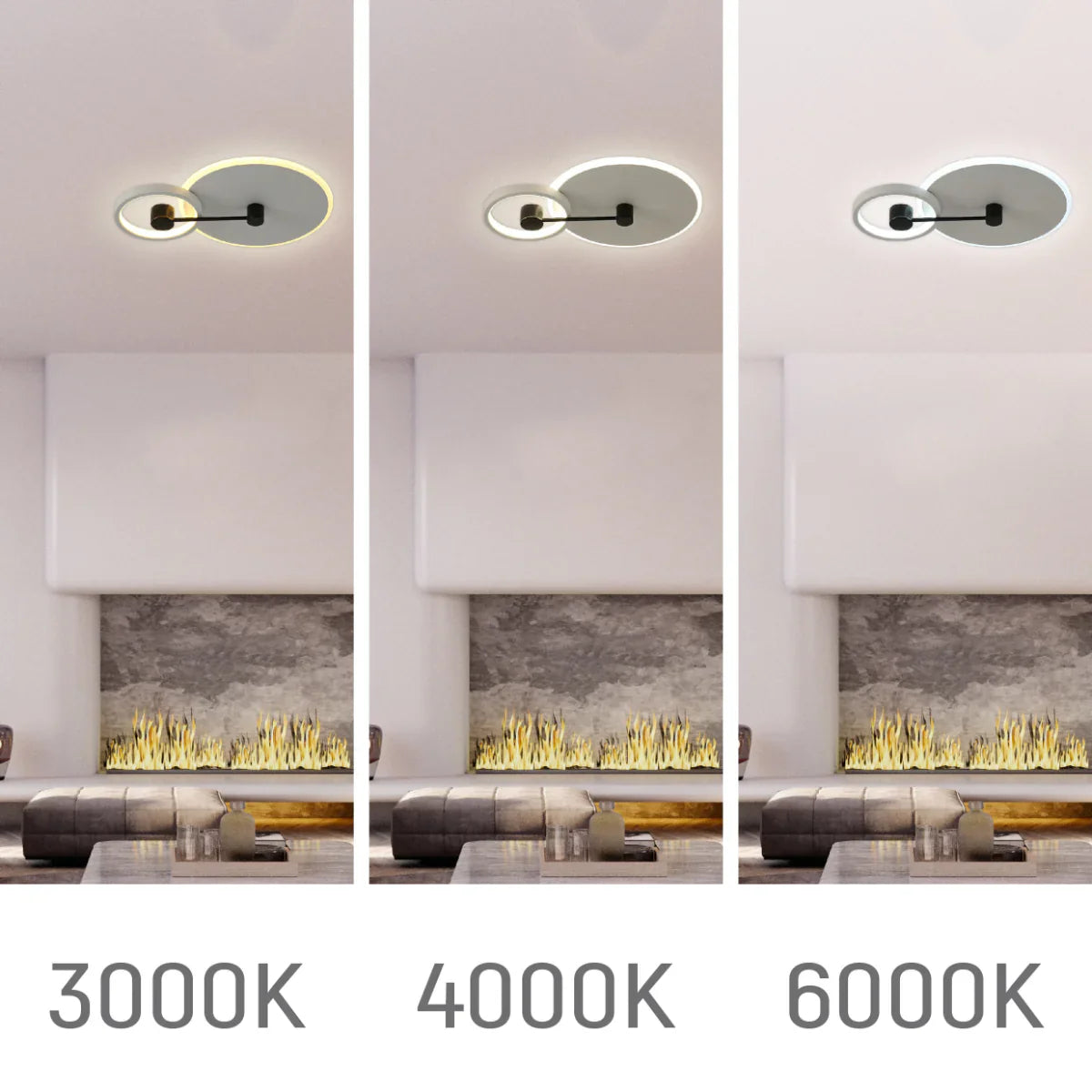 Nested Halo LED Flush Ceiling Light 159-18110 in play