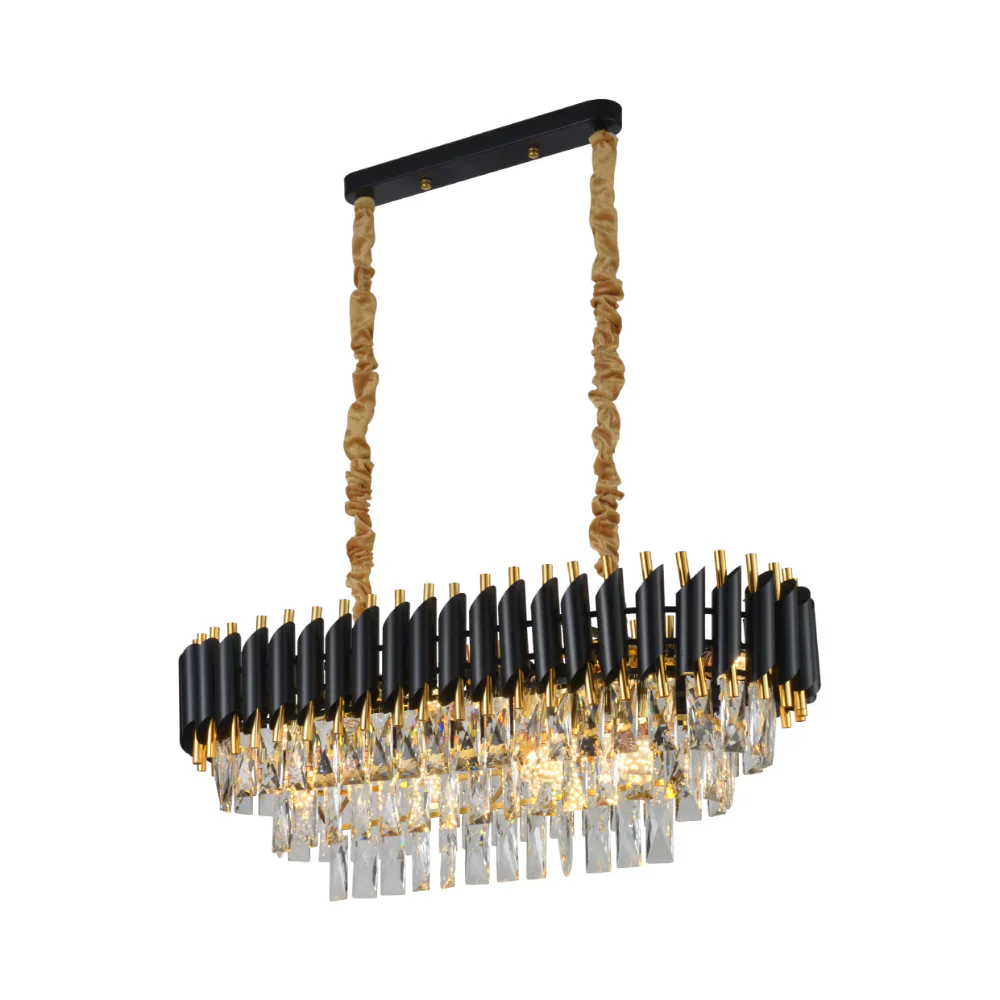 Main image of Orbit Glow Design Tiered Crystal Modern Chandelier Ceiling Light | TEKLED 159-18032