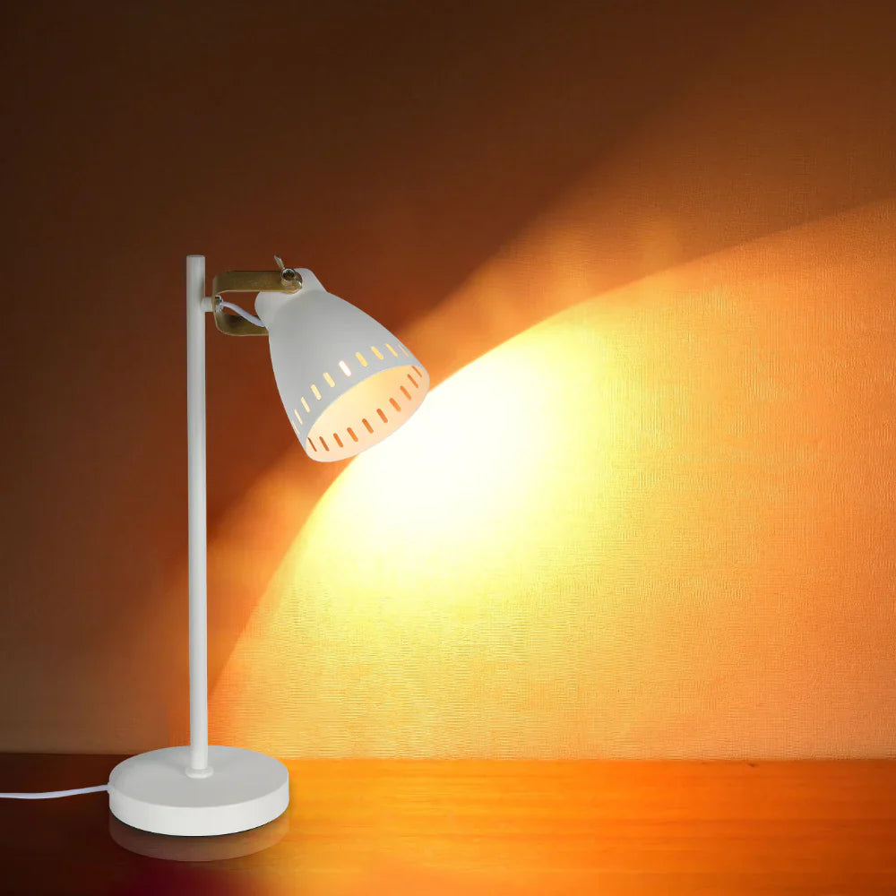 Retro Desk Lamp with Brass Accents 6