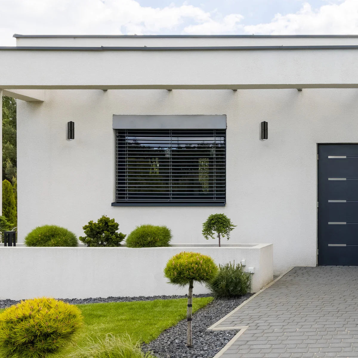 Where to use Rotatable Cylinders  Outdoor LED Wall Light Black 3000K Narrow Beam 182-034160