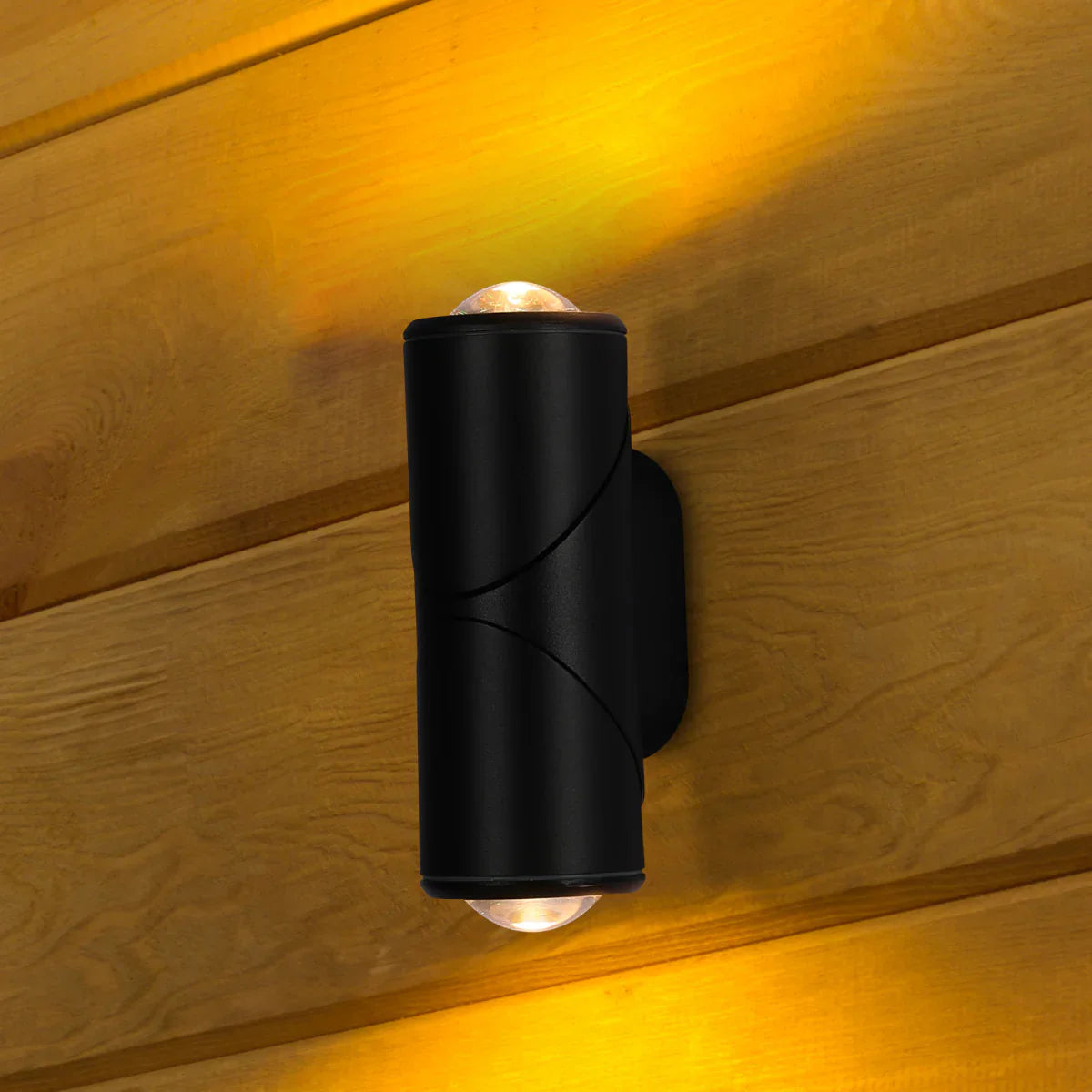 Rotatable Cylinders  Outdoor LED Wall Light Black 3000K Narrow Beam 182-034160 in play