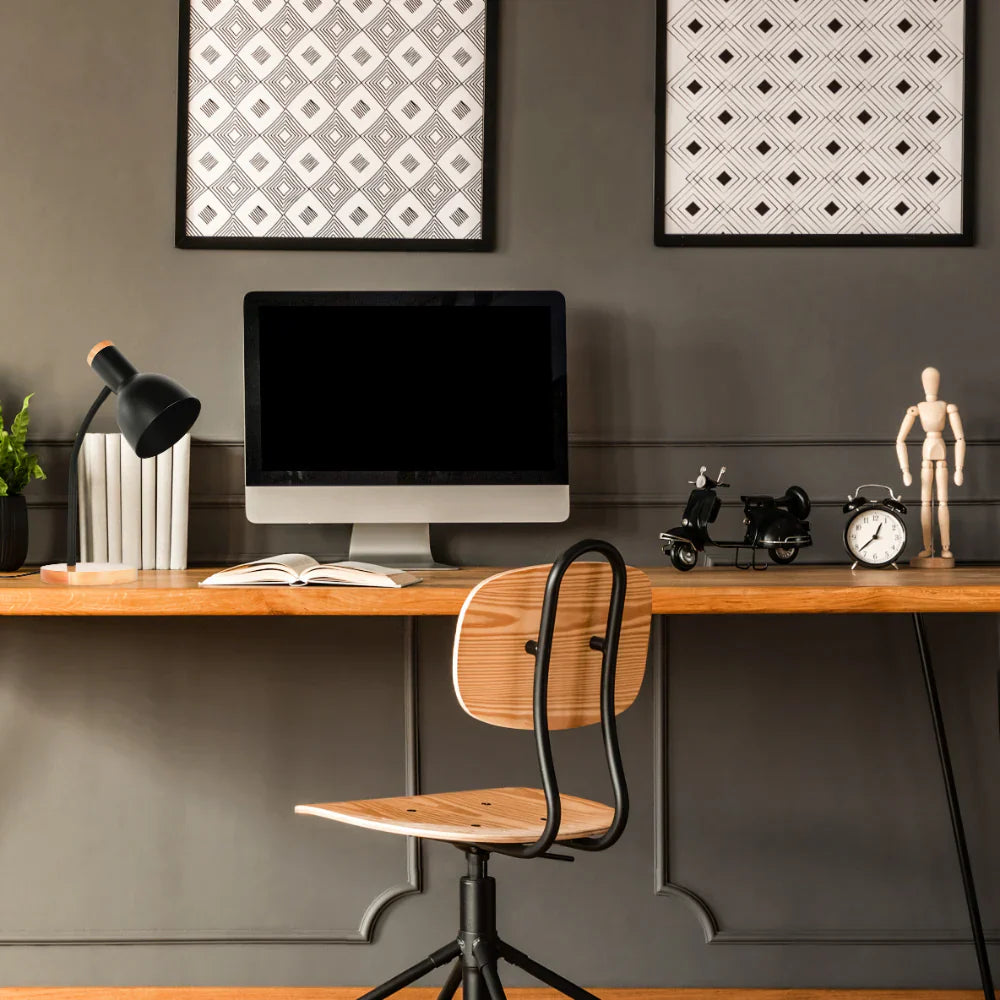 Scandinavian Inspired Table Lamp with Wooden Base 3