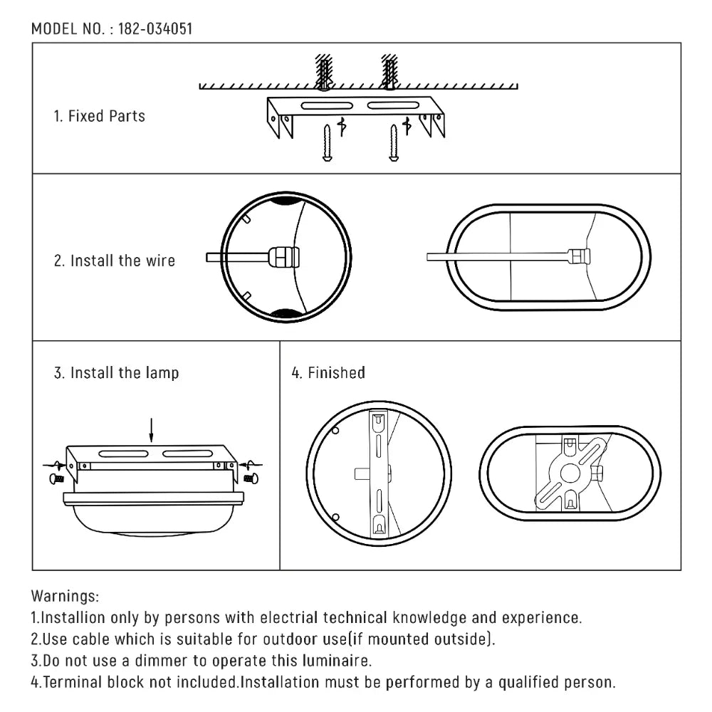 Semi-ellipse Plastic Modern LED Outdoor Wall Light 15W 16