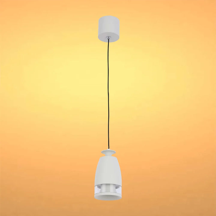 Pendant Downlight TEKLED Sentinel LED Pendant Downlight with Polycarbonate Ring Diffuser 7W Warm White-White Curved-150-19078