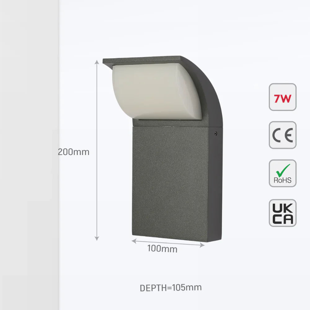 Senza LED Outdoor Wall Light 7W 3000K 9