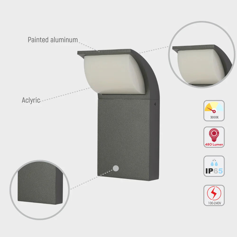 Senza LED Outdoor Wall Light 7W 3000K 11