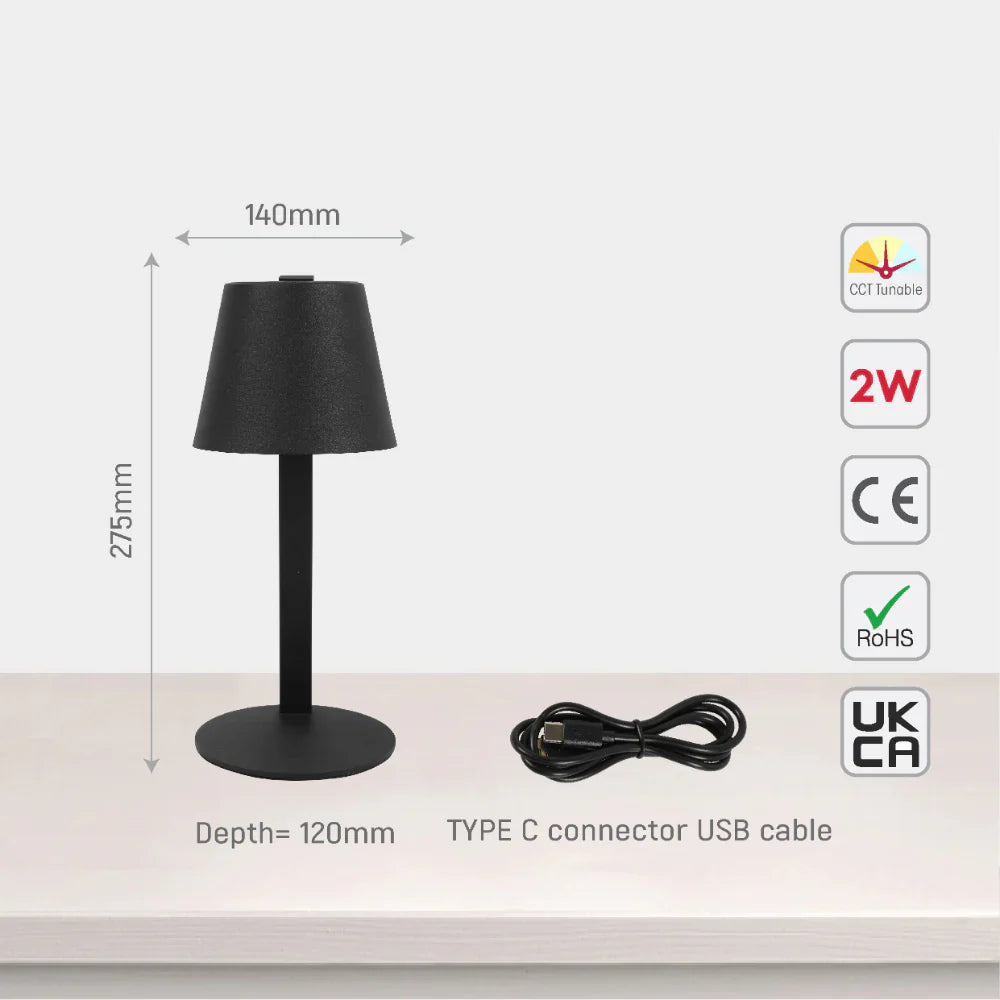 Solar-Powered Portable Outdoor LED Table Lamp 9