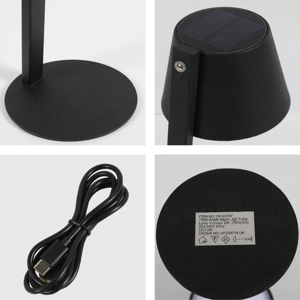 Solar-Powered Portable Outdoor LED Table Lamp 13