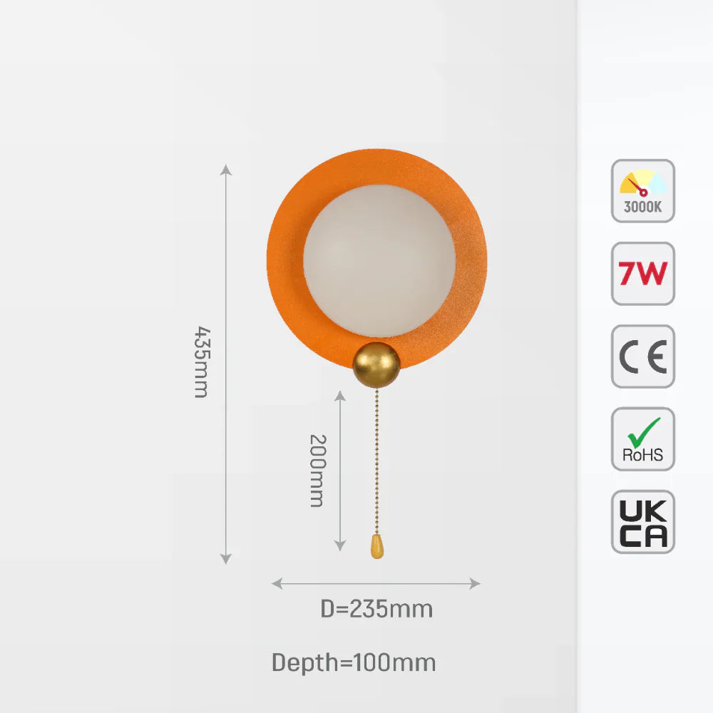 Stellar Modern Pull-Down Switch LED Wall Light, LED Wall Light, TEKLED 10