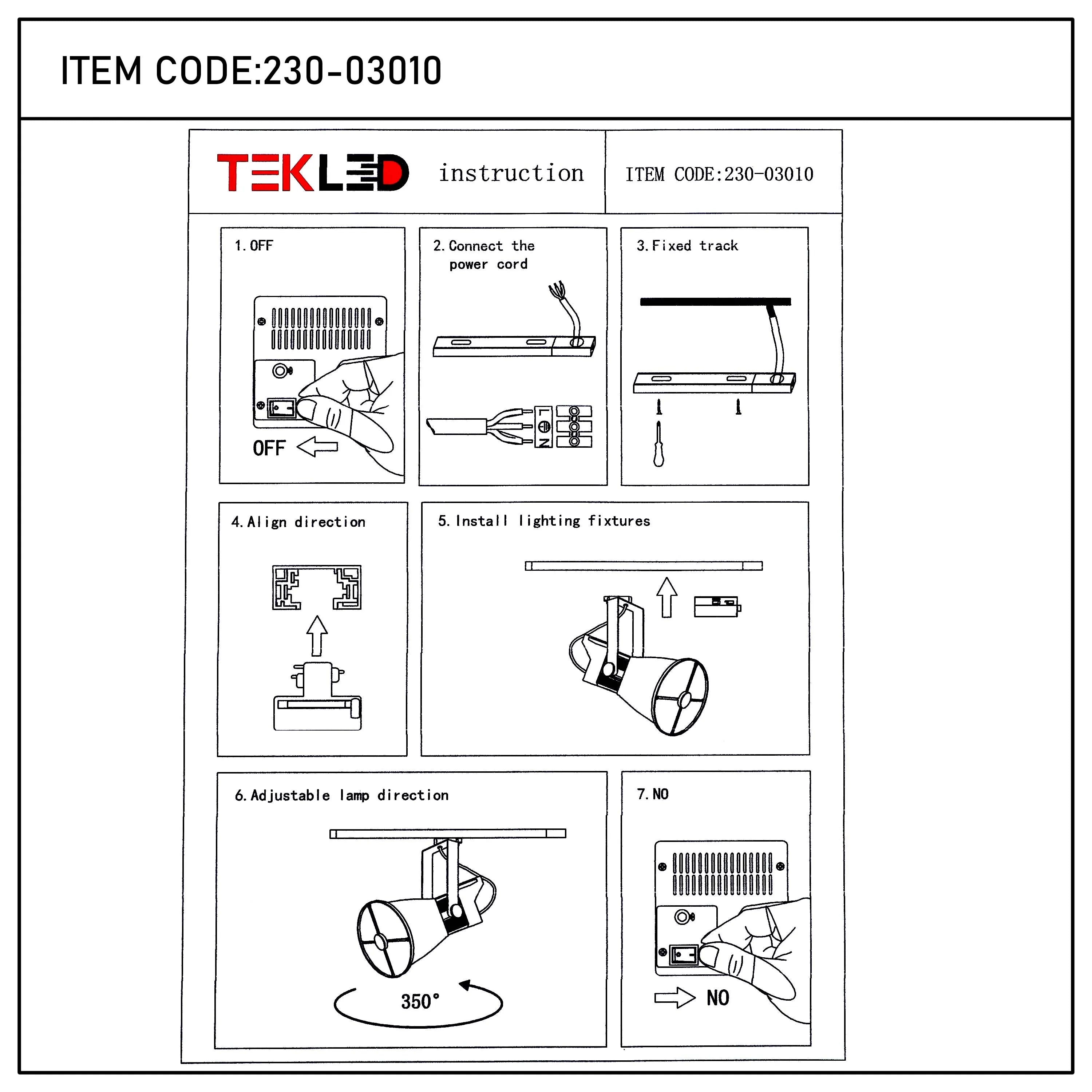 Teal Dome Adjustable LED Track Light