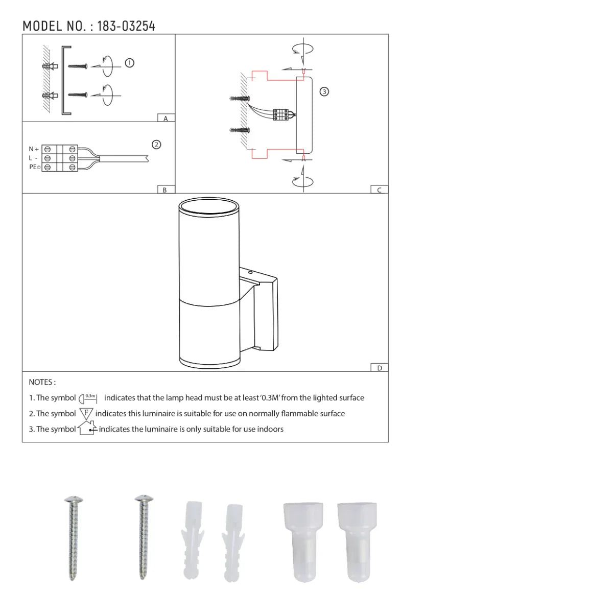 user manual Up-Down Outdoor Wall Lamp IP54 GU10 Dark Grey 1 lamp