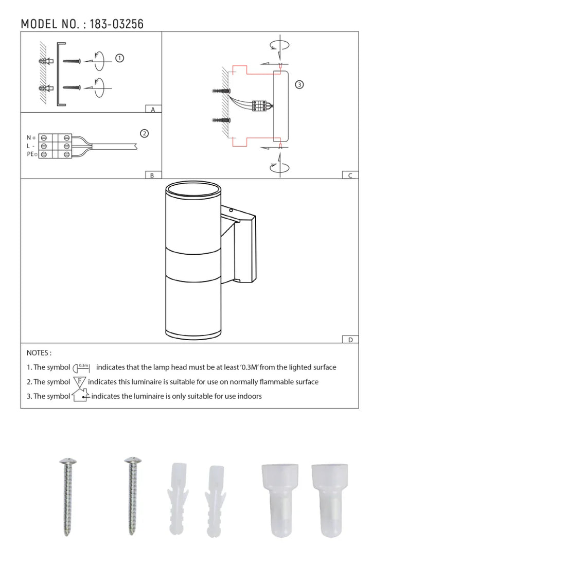 user manual Up-Down Outdoor Wall Lamp IP54 GU10 Dark Grey 2 lamp