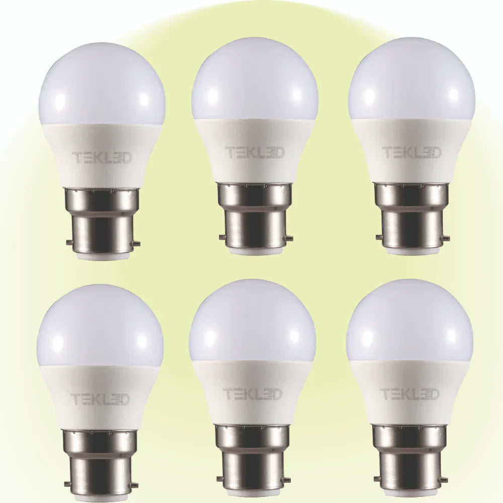 Ursa LED Golf Ball G45 Dimmable B22 Bayonet Cap 5W Pack of 6 4000k cool white