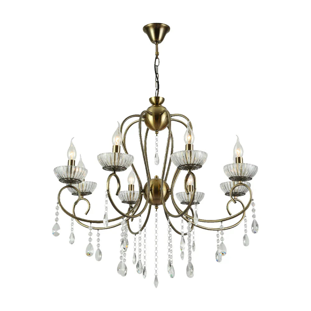 Main image of Versailles Elegance Crystal Swan Chandelier Ceiling Light | TEKLED 159-17973