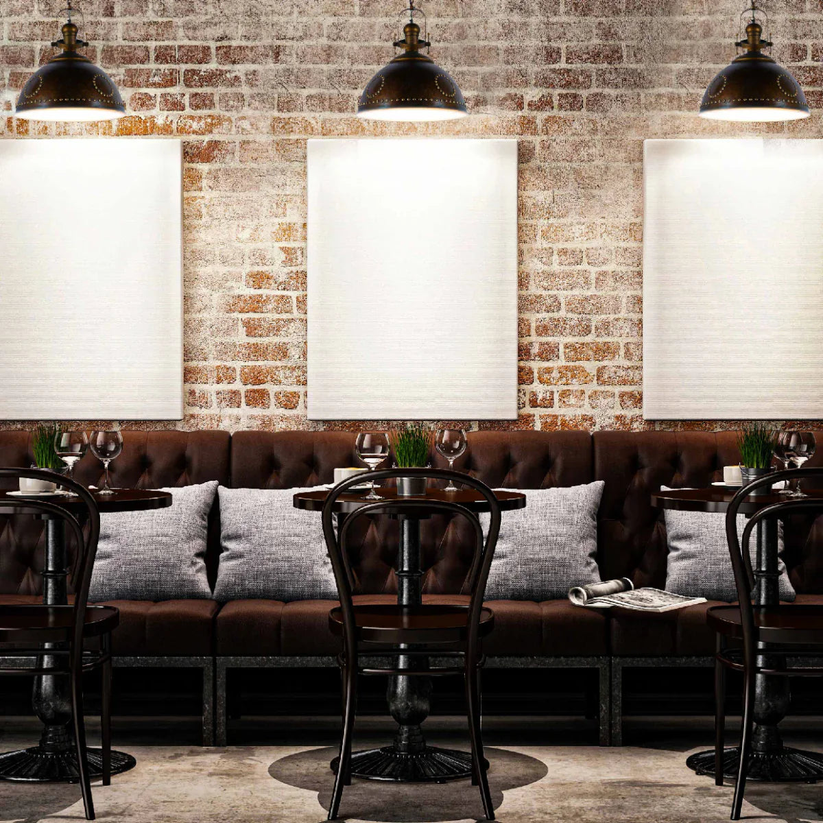 Vintage Industrial Dome Pendant Light with Rivet Detailing 150-19032 in play