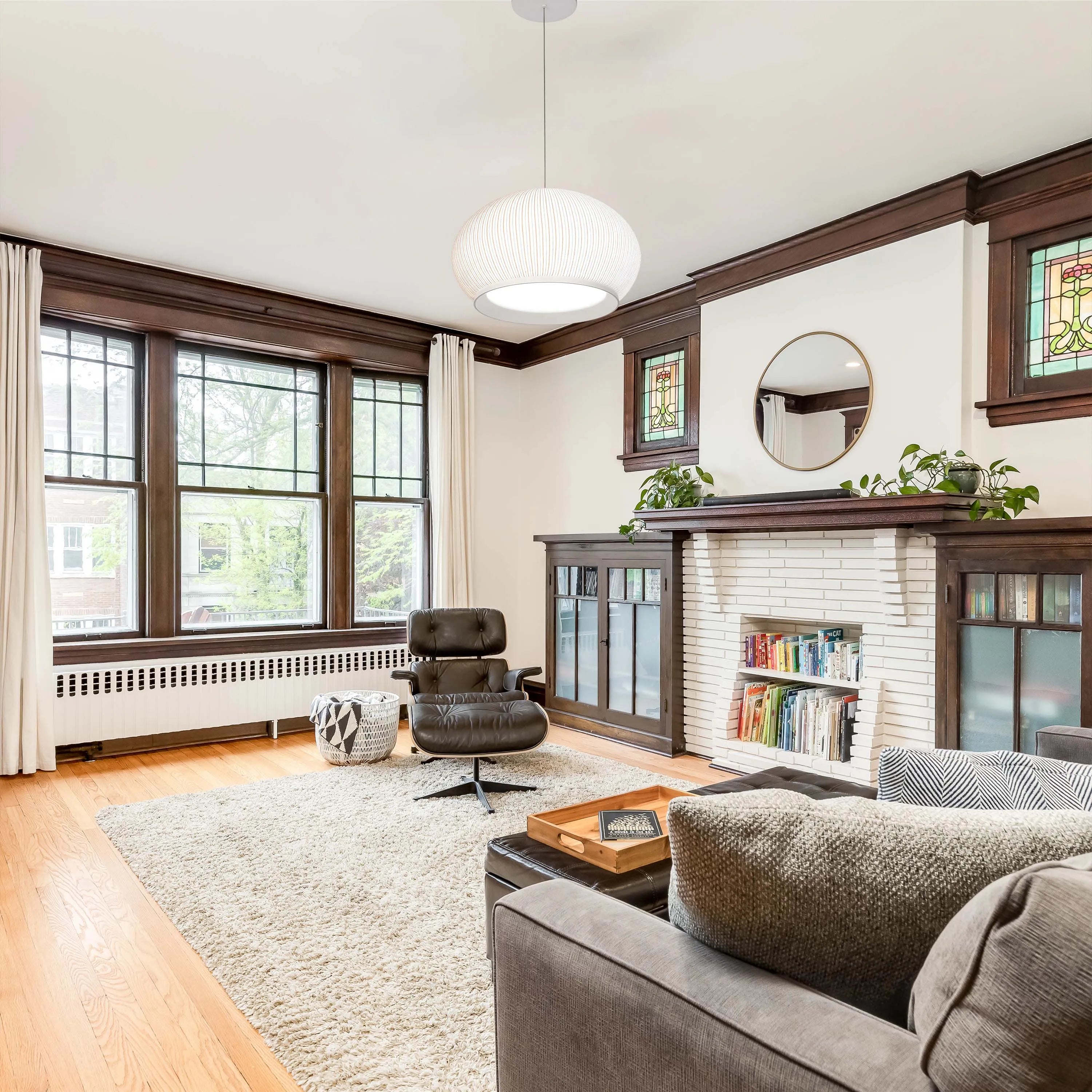 White Ribbed Knitted Fabric Pendant Light 470mm Diameter Ceiling Lamp 3000-6000K